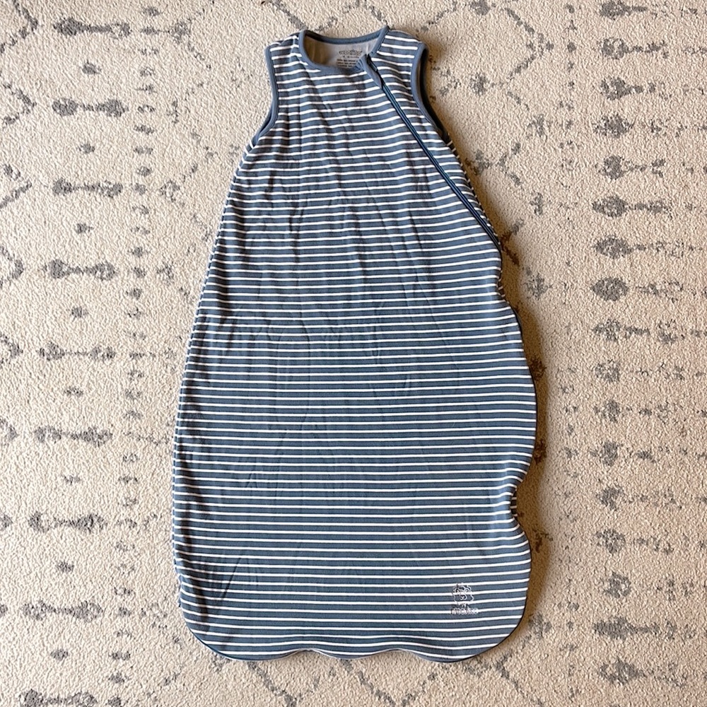 Woolino 4 Season Basic Baby Sleeping Bag, Merino Wool, Navy Blue, 18-36 Months